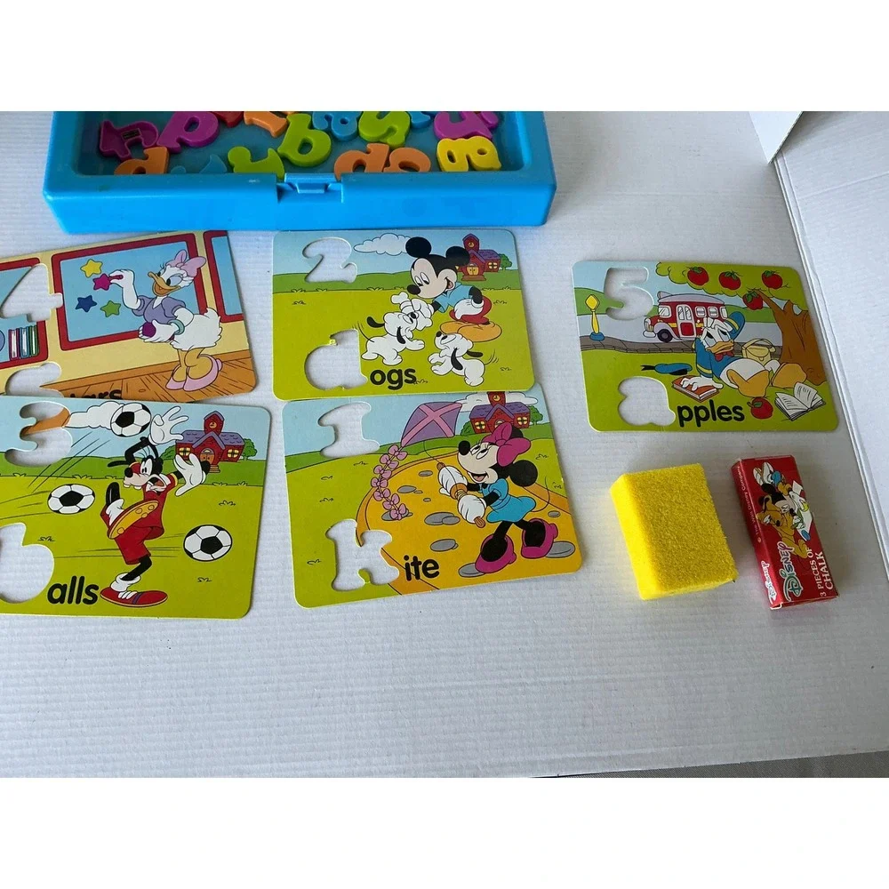 Disney Vintage Magnetic Alphabet Chalkboard Activity Set Mickey Mouse One Size